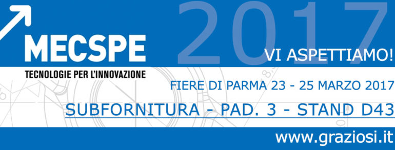 Torna l’appuntamento con MECSPE 2017